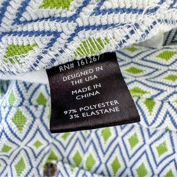 ST33LE Mens Knit Jeans Shorts SIZE 32 Slate Citrus Diamonds 6” - Picture 10 of 11